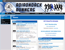 Tablet Screenshot of adirondackrunners.org